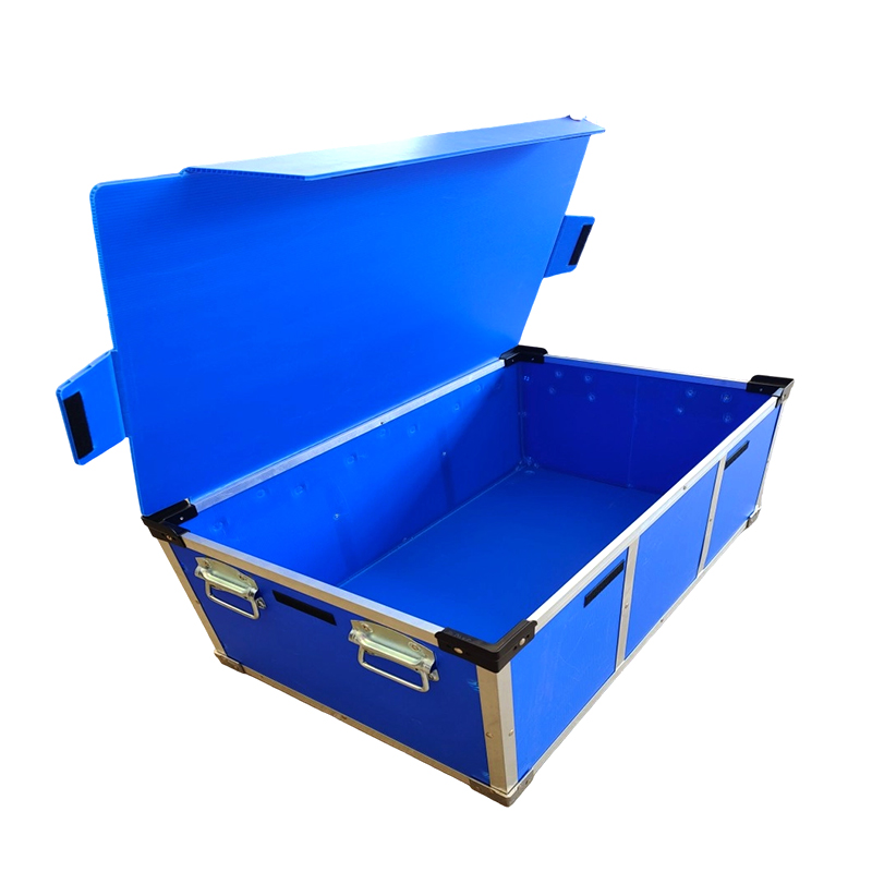 Aluminiumverkleidung PP Wellpappe Kunststoff Wendebox mit Klappdeckel