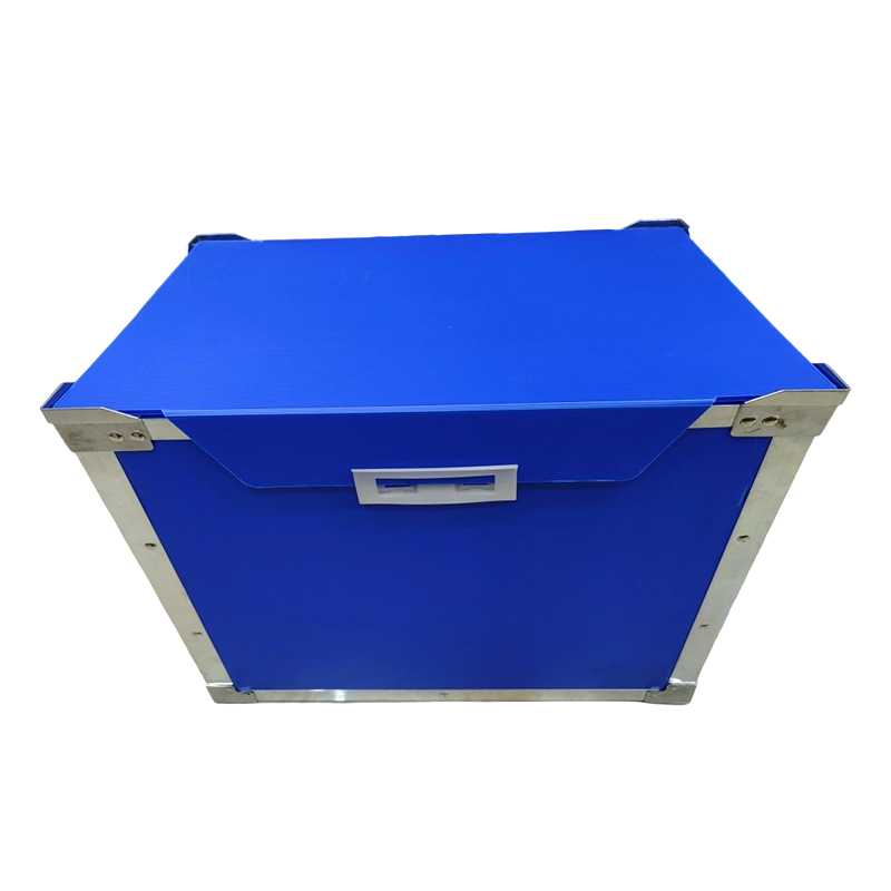 Aluminiumverkleidung PP Wellpappe Kunststoff Wendebox mit Klappdeckel
