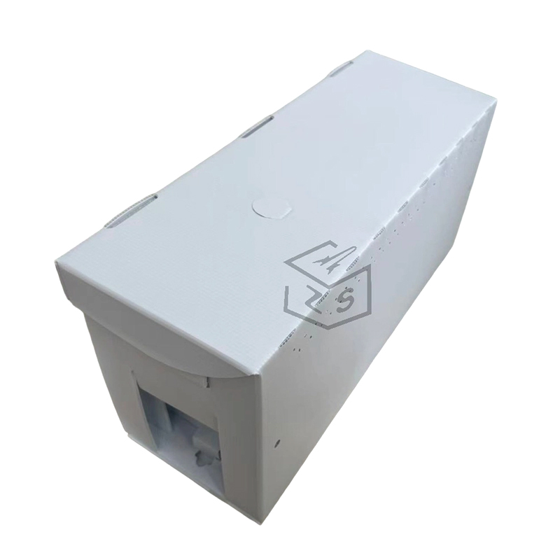 Atmungsaktive perforierte Nuc-Box aus gewelltem Kunststoff
