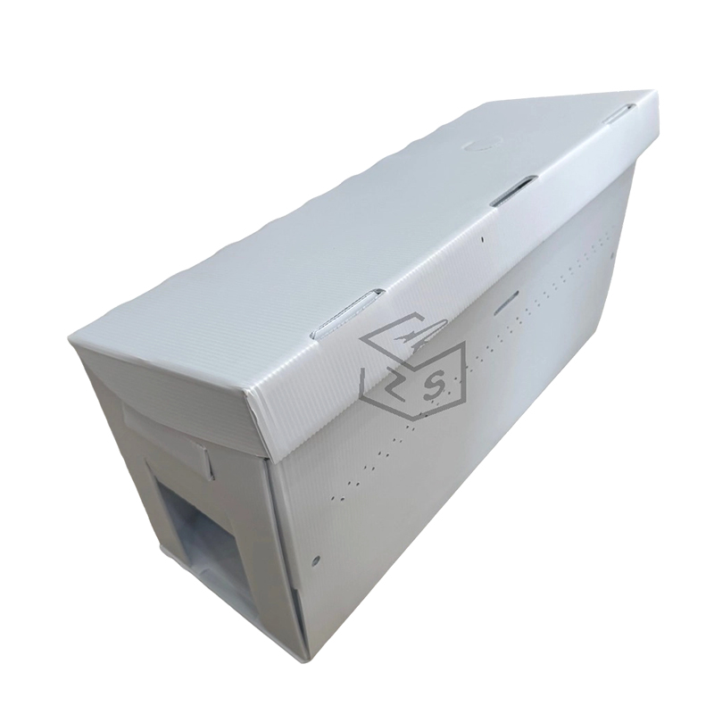 Atmungsaktive perforierte Nuc-Box aus gewelltem Kunststoff
