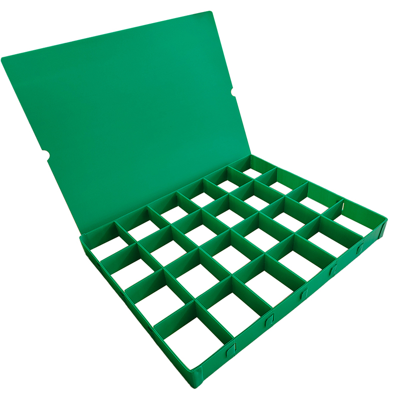 Geteilte Sortierbox für Coroplast PP-Hohlplattenhardware