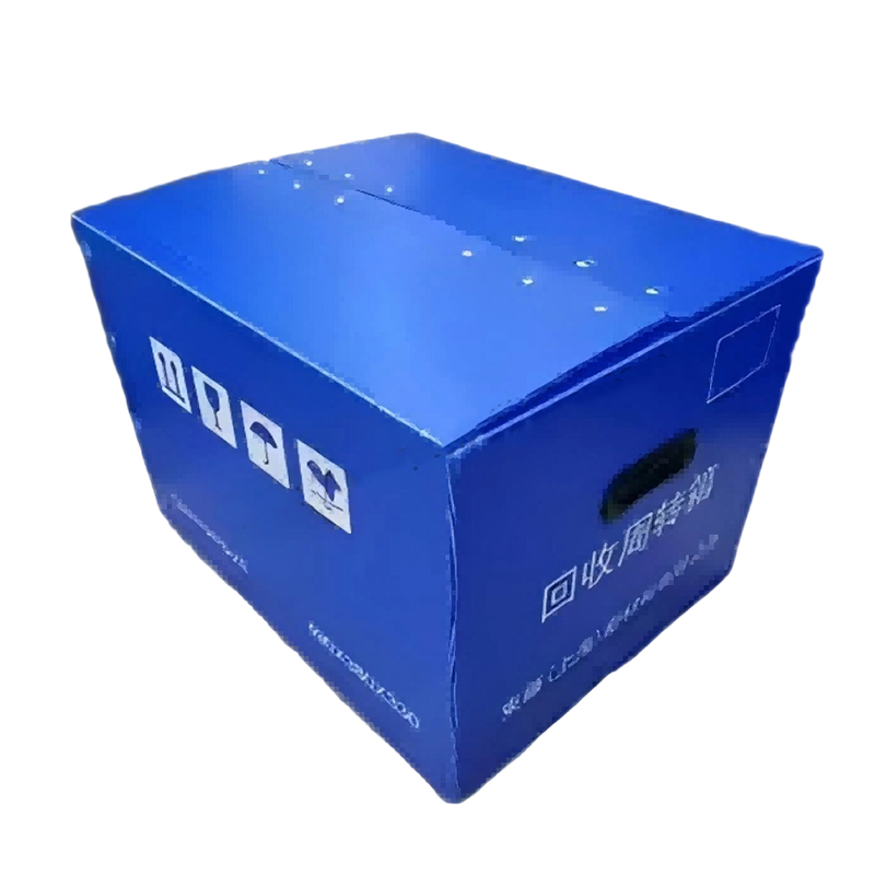 Tragbare bewegliche Box aus PP-Wellpappe mit Handloch und Klettverschlussdeckel