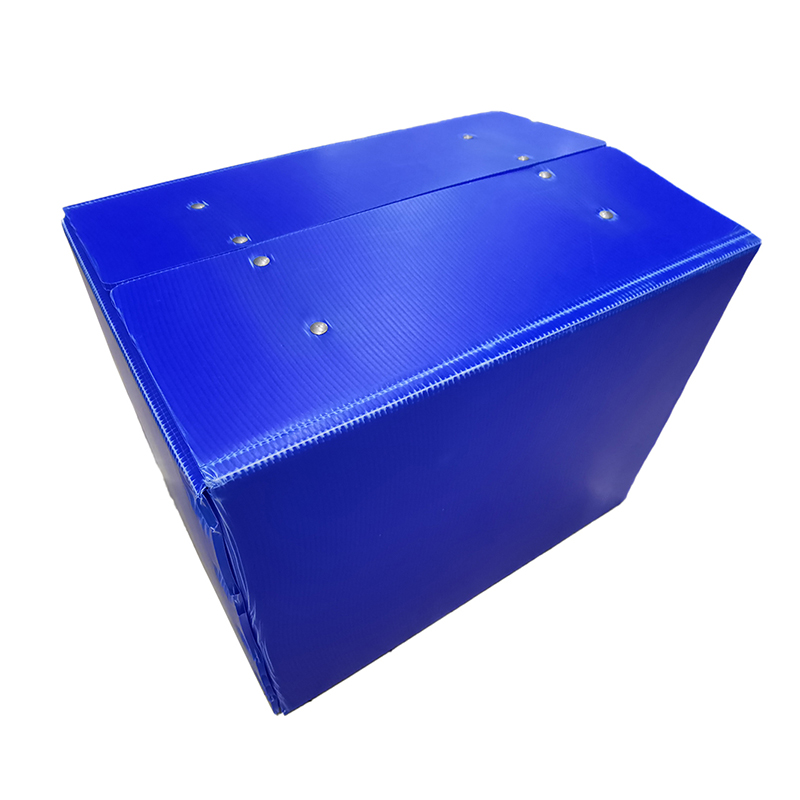 Tragbare bewegliche Box aus PP-Wellpappe mit Handloch und Klettverschlussdeckel