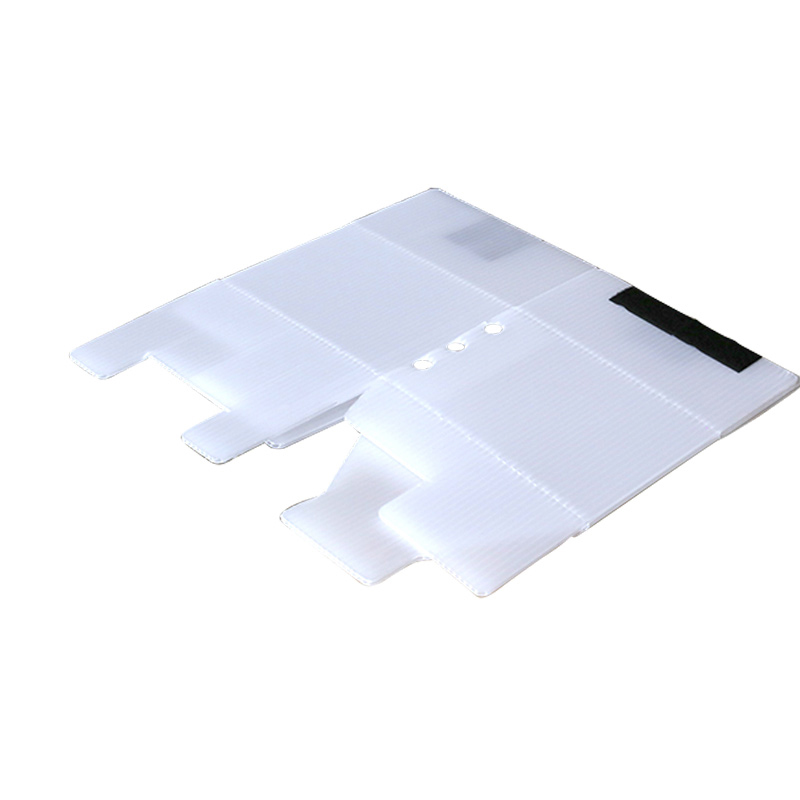 Quadratische recycelbare PP-Wellblechbox mit Klettverschluss