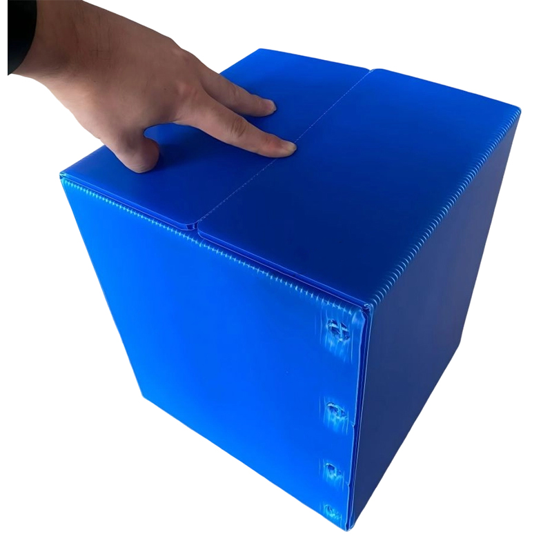 Quadratischer stapelbarer Aufbewahrungsbehälter aus PP-Wellplastik