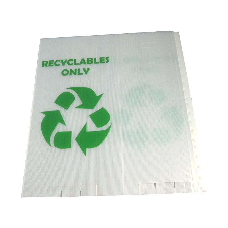 Zusammenklappbarer Recycling-Mülleimer aus PP-Wellplastik