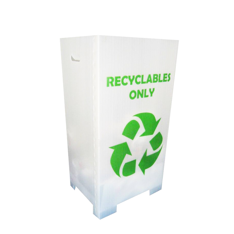 Zusammenklappbarer Recycling-Mülleimer aus PP-Wellplastik