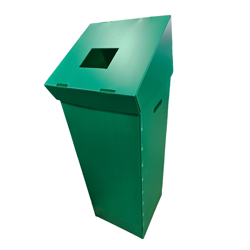 Zusammenklappbarer Recycling-Mülleimer aus PP-Wellplastik