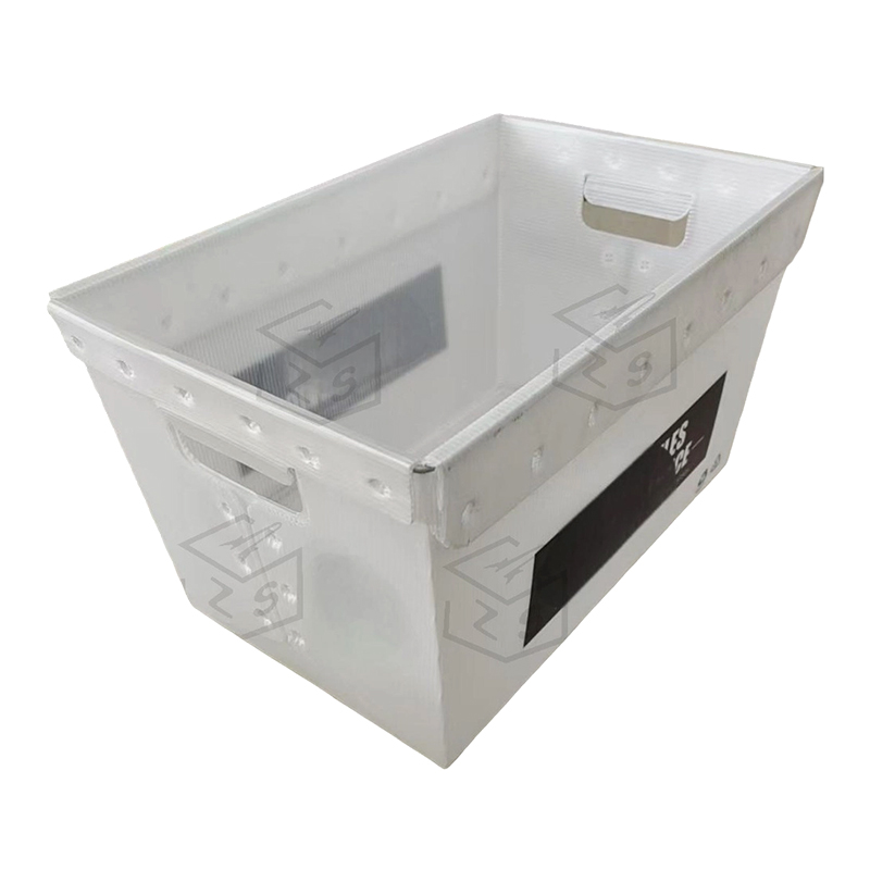 Recycelbarer Postbehälter aus gewelltem Kunststoff