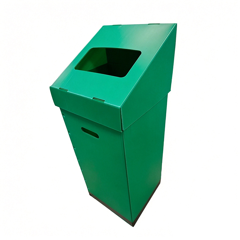 Zusammenklappbarer Recycling-Mülleimer aus PP-Wellplastik